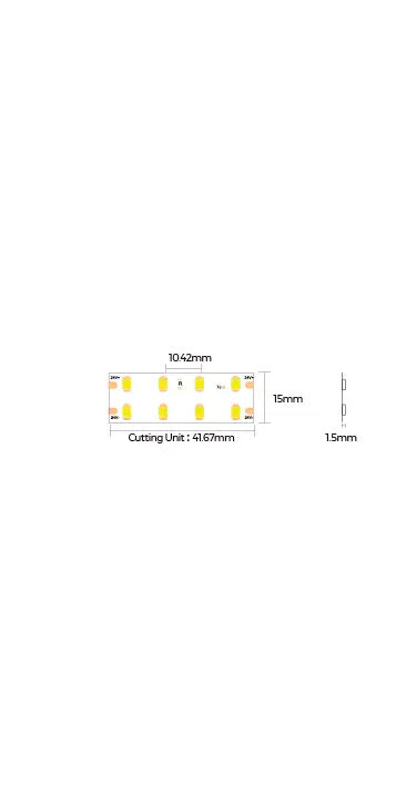 LED strip COLORS 2835-192-24V 22W 2930Lm (D8192-24V-15mm)