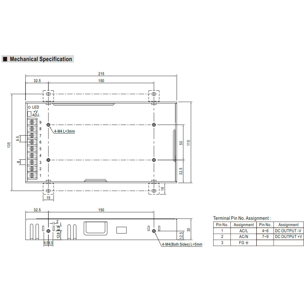 Power supply LRS-200W