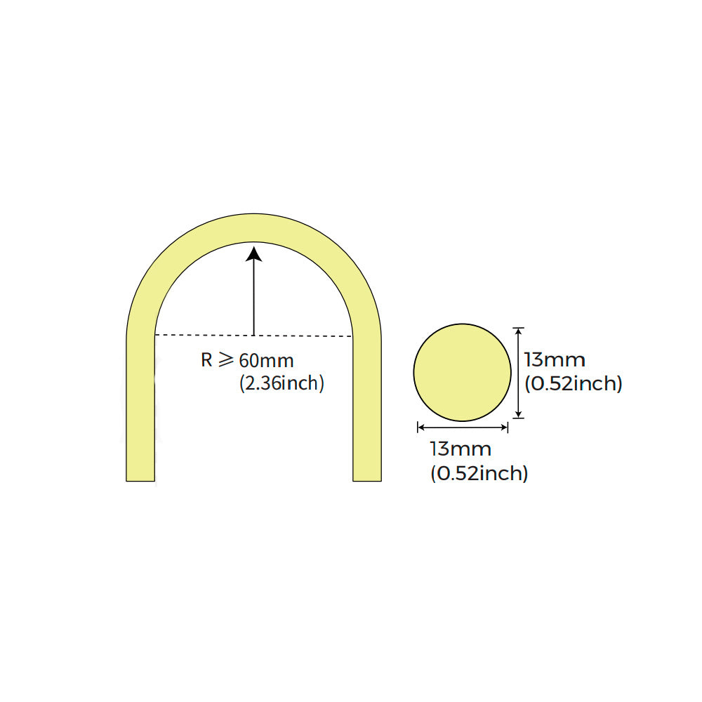 Flexible round LED neon COLORS 24V 8.6W 670Lm (NNR13) 360° Ø13