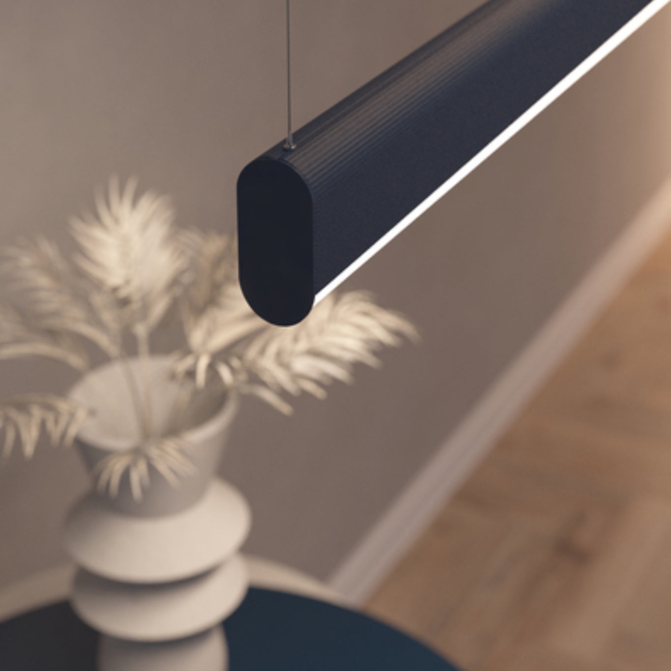 Surface-mounted linear luminaire Nami-23 (59,5×37mm) 230V