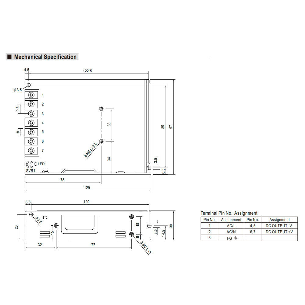 Power supply LRS-100W