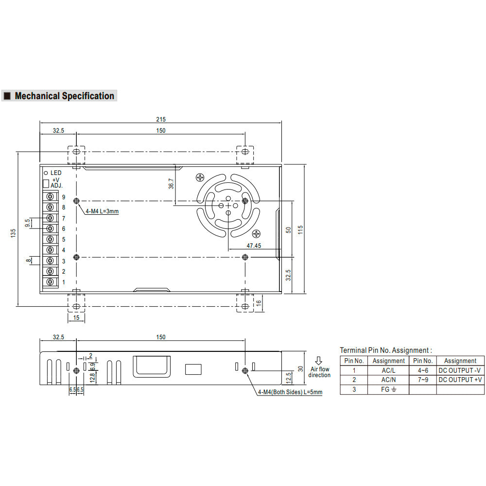 Power supply LRS-350W