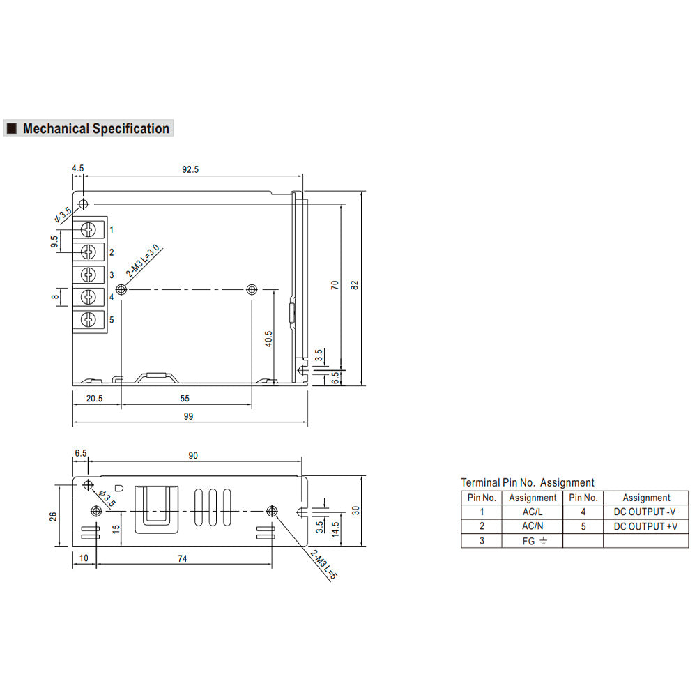 Power supply LRS-50W