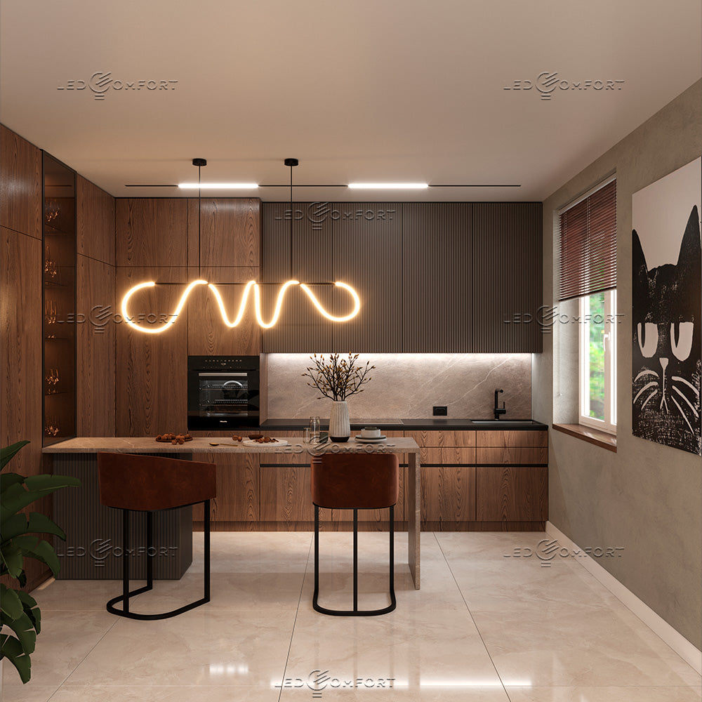 LED luminaire NERO NEON 360° (Ø18mm/Ø25mm)